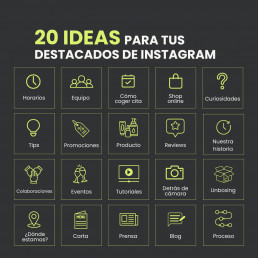 Historias destacadas de Instagram: 20 ideas clave