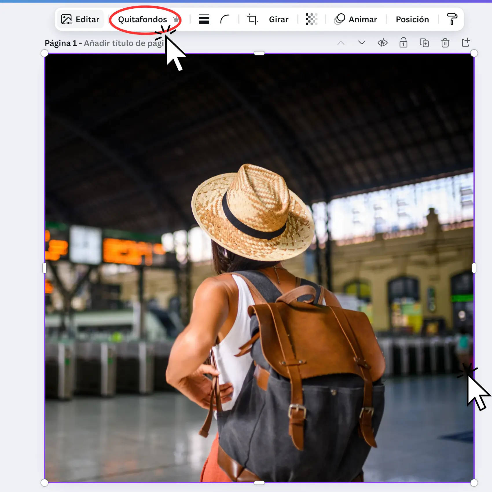 Cómo quitar el fondo a una imagen con Canva
