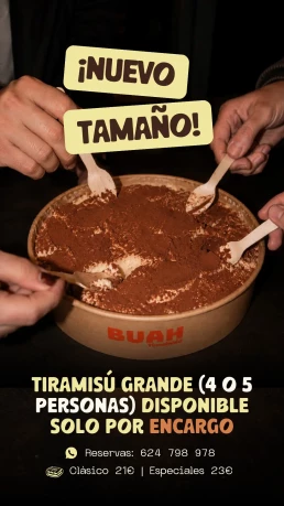 BUAH Tiramisú Bilbao